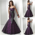 Purple Mermaid Dresses Prom