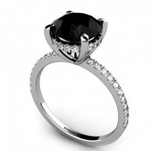 Black Engagement Rings Diamond