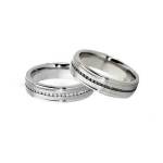 Black and White Wedding Bands for Cheap