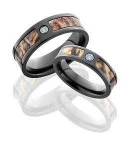 Camo Diamond Wedding Band Ideas