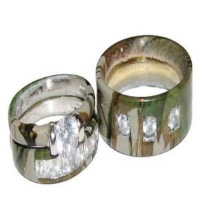 Camo Diamond Wedding Band Images