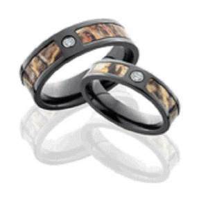 Camo Promise Rings for Her