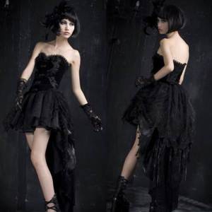 Corset Wedding Dress Tea-Length Images