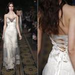 Corset Wedding Dresses Black and White 2013