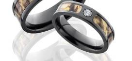 Diamond Camouflage Wedding Rings in Matching Set Ideas