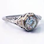 Etsy Art Deco Engagement Ring Design