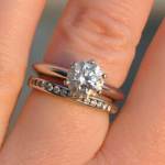 Tiffany Solitaire with Wedding Band 2013