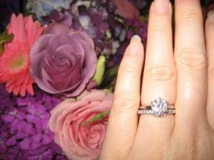 Tiffany Solitaire with Wedding Band Images