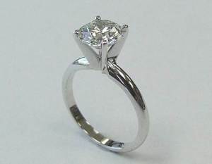 Two Plain Wedding Rings with Solitaire Ideas