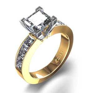 Unique Princess Cut Rings Gold