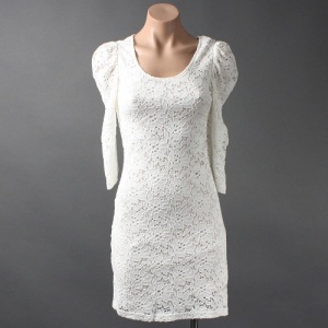 White Club Dress Plus Size