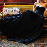 Gothic Black Wedding Dresses Celebrities
