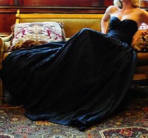 Gothic Black Wedding Dresses Celebrities
