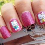 Hello Kitty Nail Art 2013