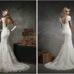 Lace Low Back Wedding Dress 2013