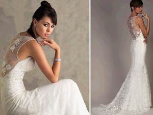 Lace Low Back Wedding Dress Styles