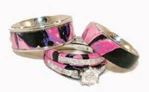 Pink Camo Diamond Ring Cheap