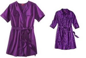 Purple Shirt Dress for Women Images