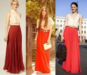 Red Maxi Skirts Images