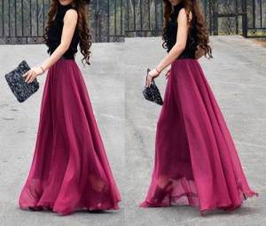 Red Maxi Skirts for Sale