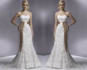 Strapless Lace Wedding Gowns Images