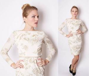 White and Gold Wedding Dresses Ideas