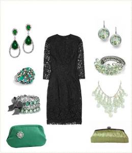 Black Dress Accessories for Wedding