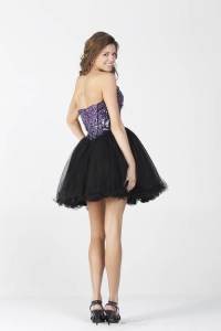 Black Puffy Short Dress Tulle
