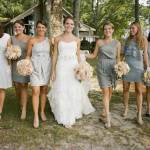 Country Wedding with Gray Dresses 2013