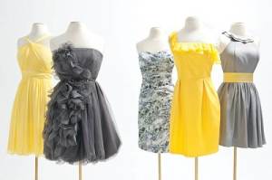 Country Wedding with Gray Dresses Models