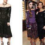 Crochet Wool Dresses Black