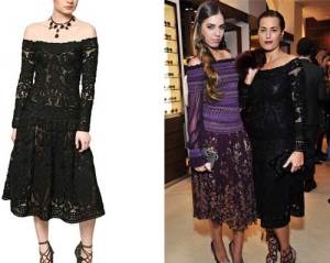 Crochet Wool Dresses Black