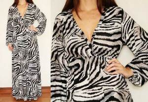Dresses with Zebra Print Maxi
