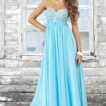 Light Blue Prom Dress Long 2013