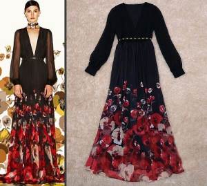 Long Sleeve Maxi Dresses for Women Floral
