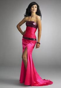 Pretty Zebra Print Prom Dresses Pink