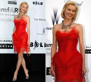 Red Corset Style Dress Short