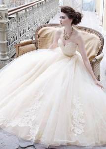 Simple Cinderella Wedding Dress 2013