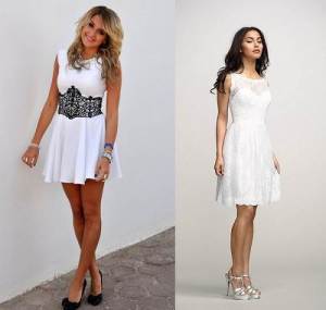 White Dress for Teenagers Models