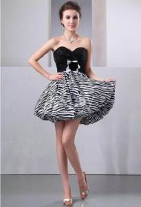 Zebra Print Cocktail Dress Collection