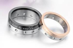 Couples Promise Rings Engraved