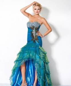 Peacock Prom Dresses Jovani