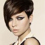 Short Haircut with Long Bangs Images