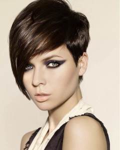 Short Haircut with Long Bangs Images