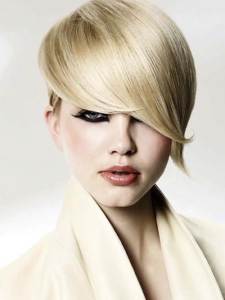 Short Haircut with Long Bangs Pictures