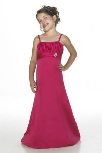 Hot Pink Flower Girl Dresses Long