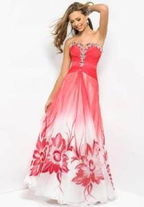 Patterned Grad Dresses Flower