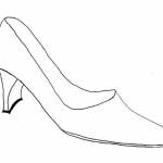 Shoes drawing Designs Coloring Page